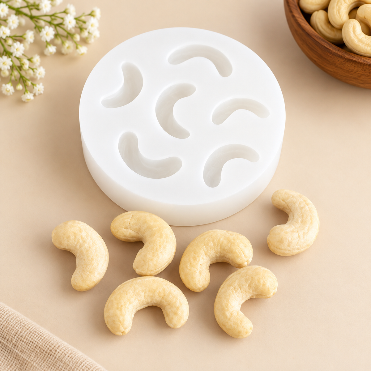 Kaju Silicon Mold CD018
