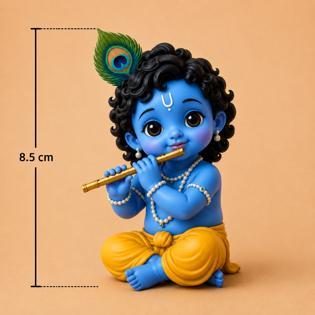 Cute Krishna Flute Pose Mold ADM067
