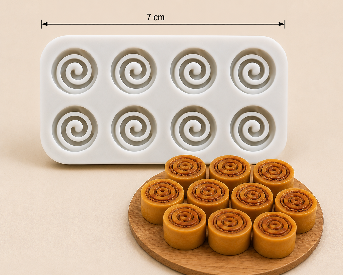 Mini Bhakarwadi Mold 8 Cavity CD016