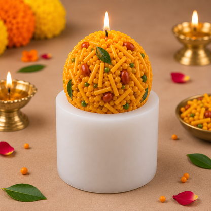 Namkeen Chivda Laddu Candle Mold MB226