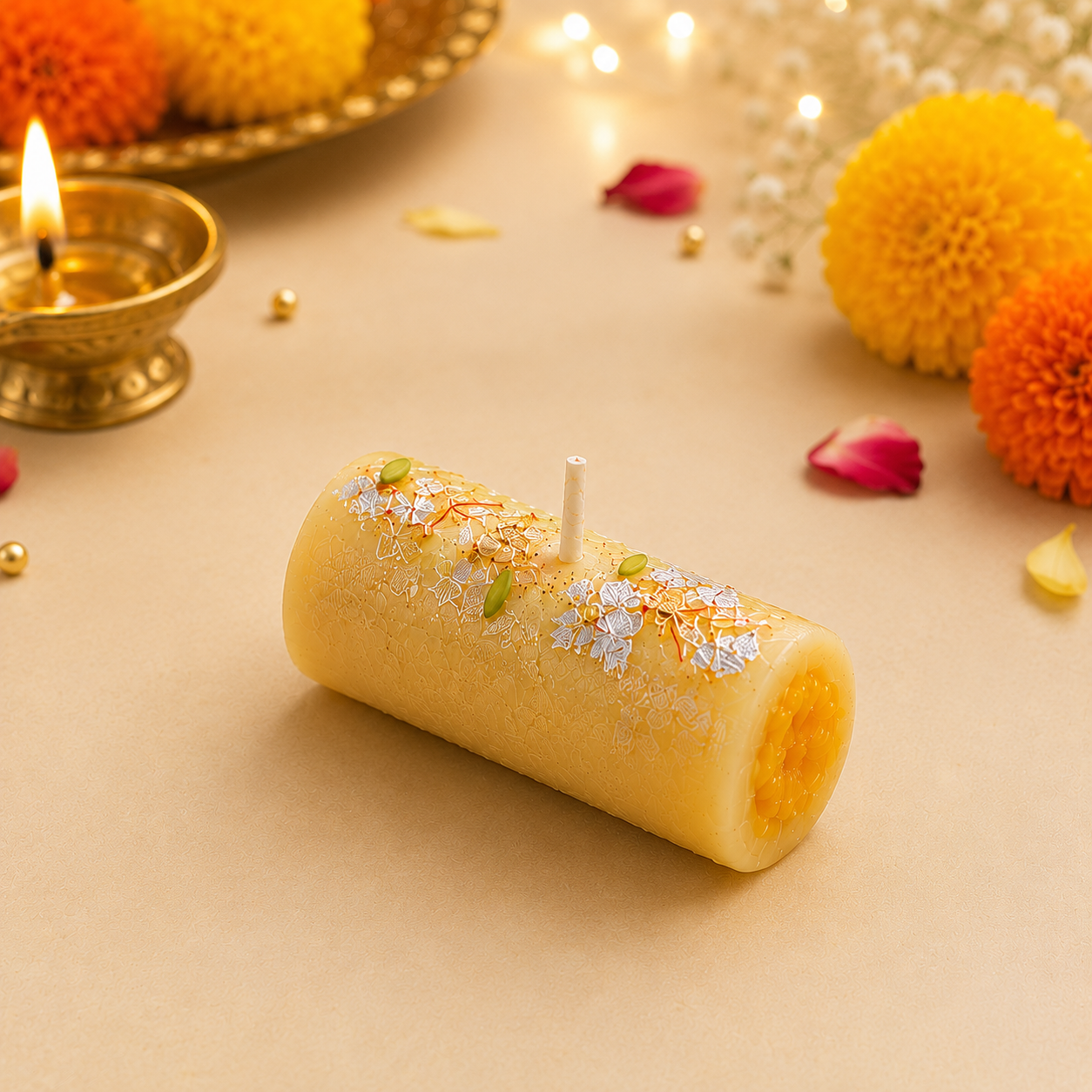Kaju Roll Mithai Candle Mold MB220