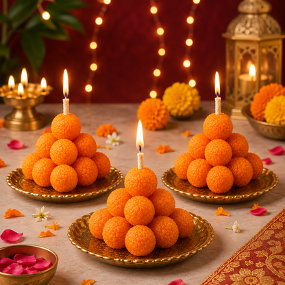 Laddu Pyramid Candle Mold MB222