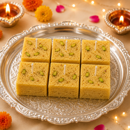4 Cavity SoanPapdi Candle Mold MB234