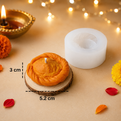 Round Gunjiya Candle Mould MB017