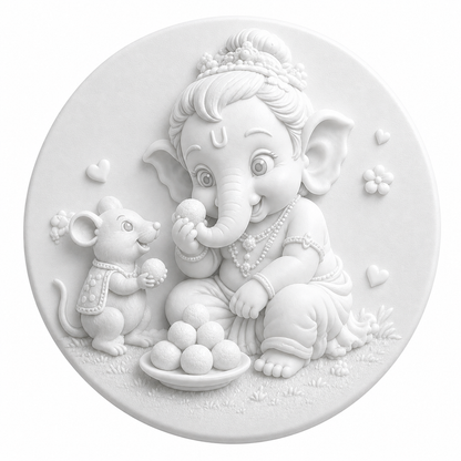 Laddu Priya Ganapati Mold ADM030