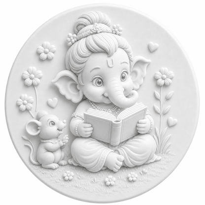 Knowledge Blessing Ganapati Mold ADM031