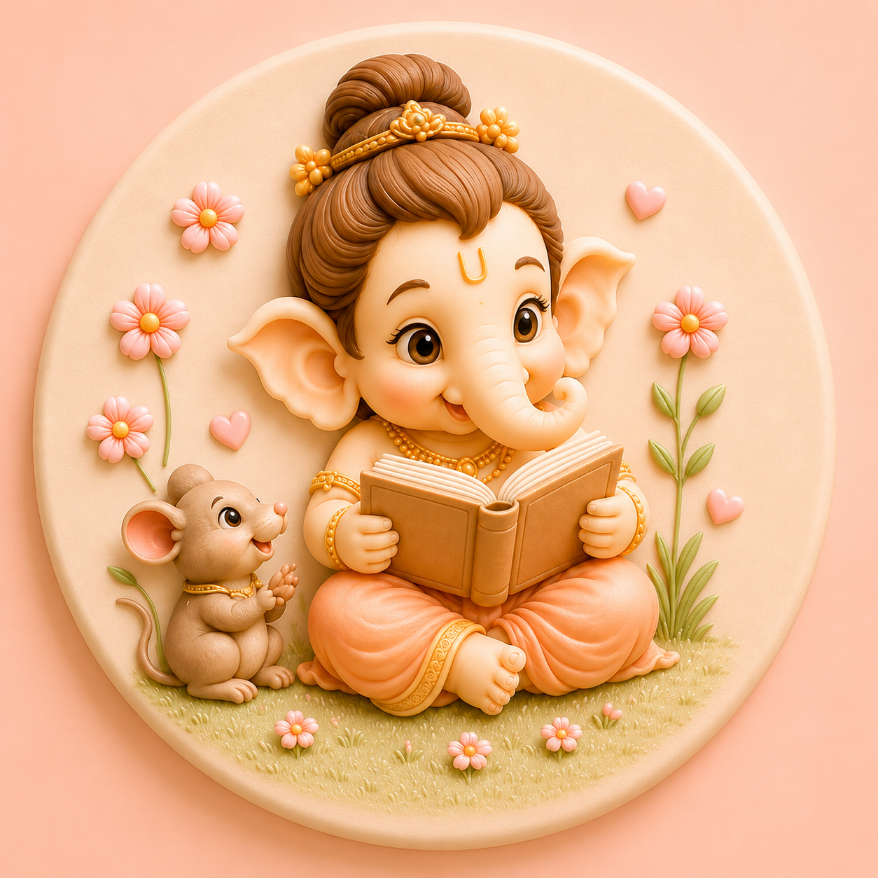 Knowledge Blessing Ganapati Mold ADM031