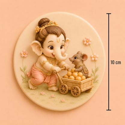 Joyful Ganesha Cart Mold ADM035