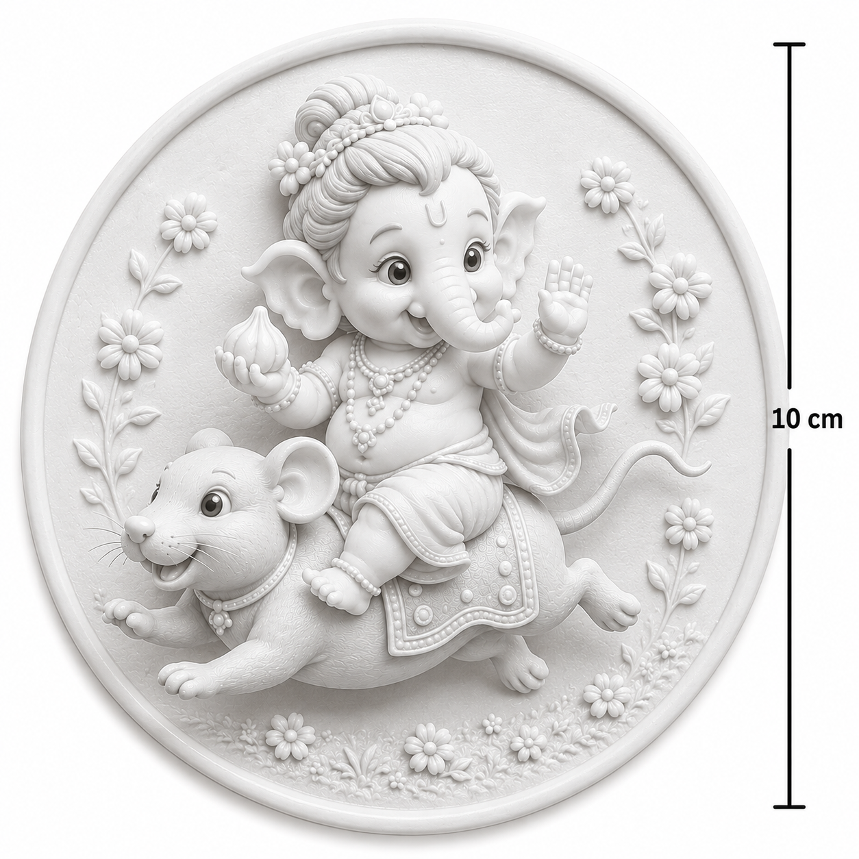 Mushak Savari Ganesha Mold ADM039