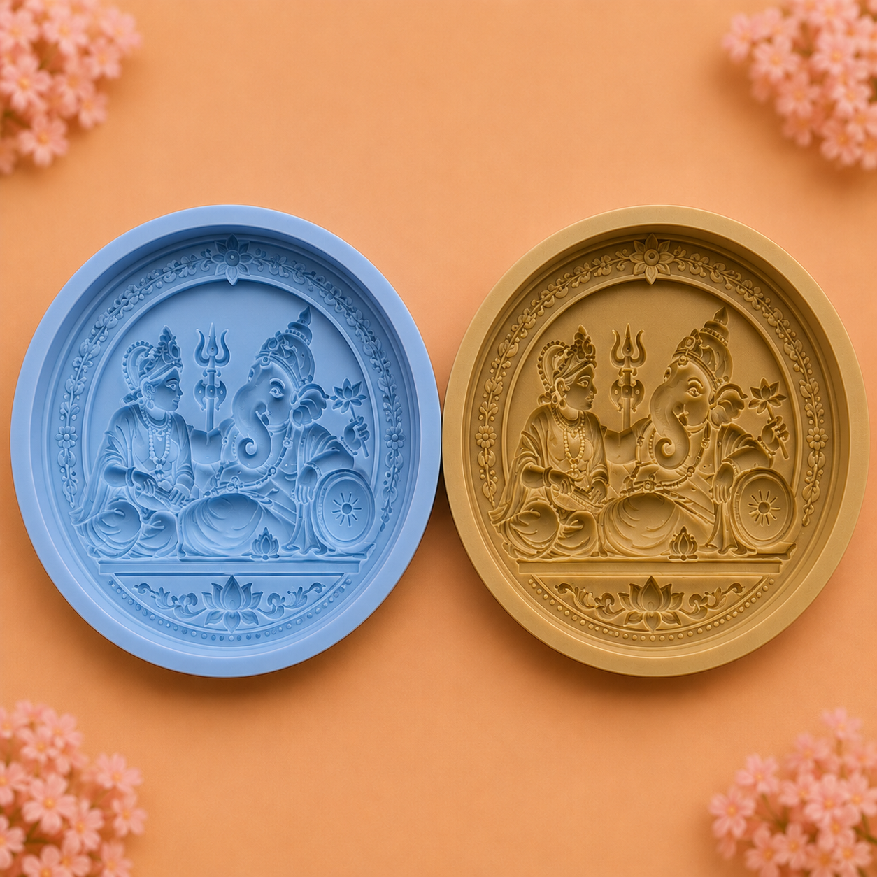 Sharda Ganpati Divine Round Mold ADM028