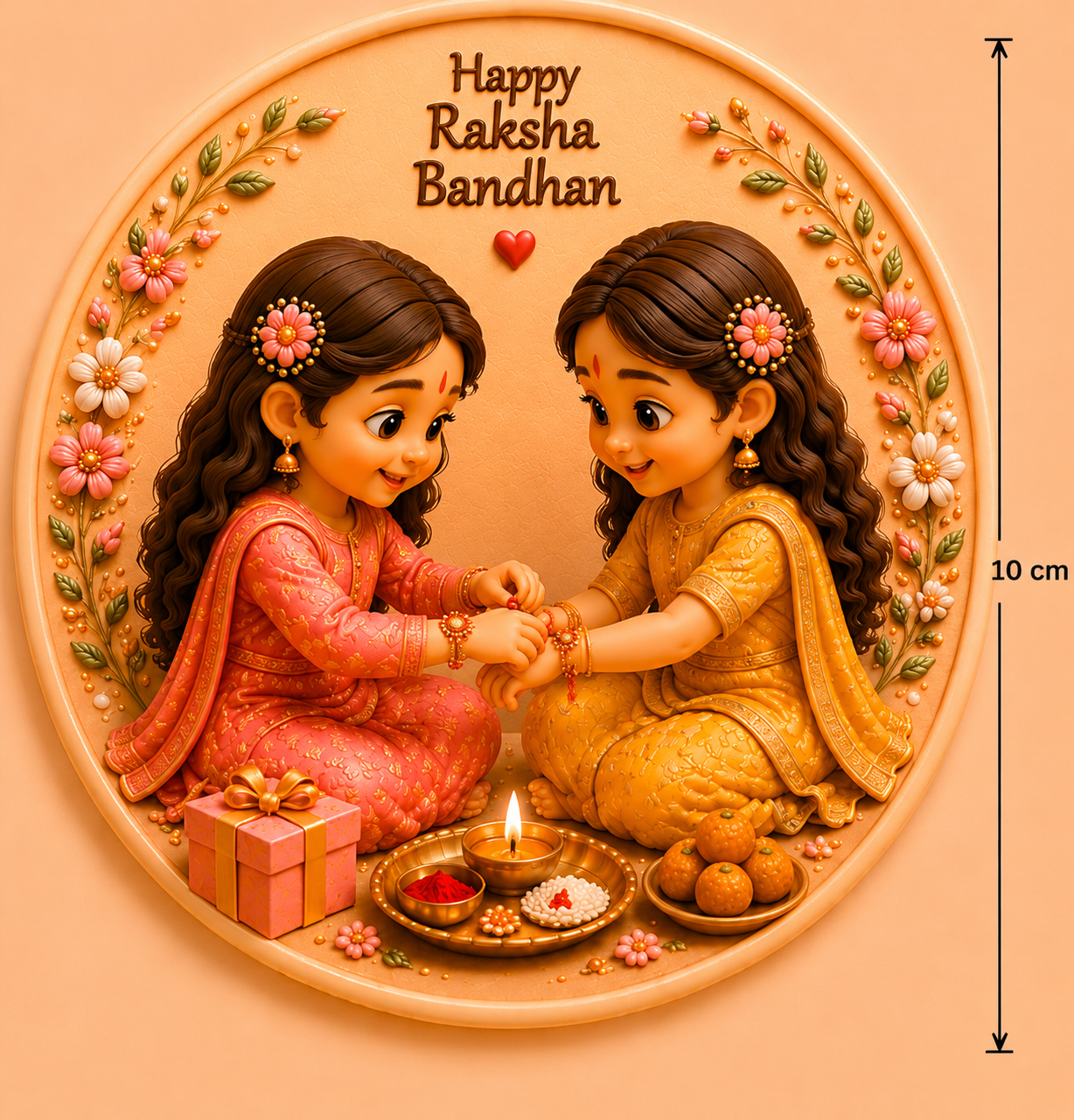 Sisterhood Blessings Raksha Bandhan Mold ADM042