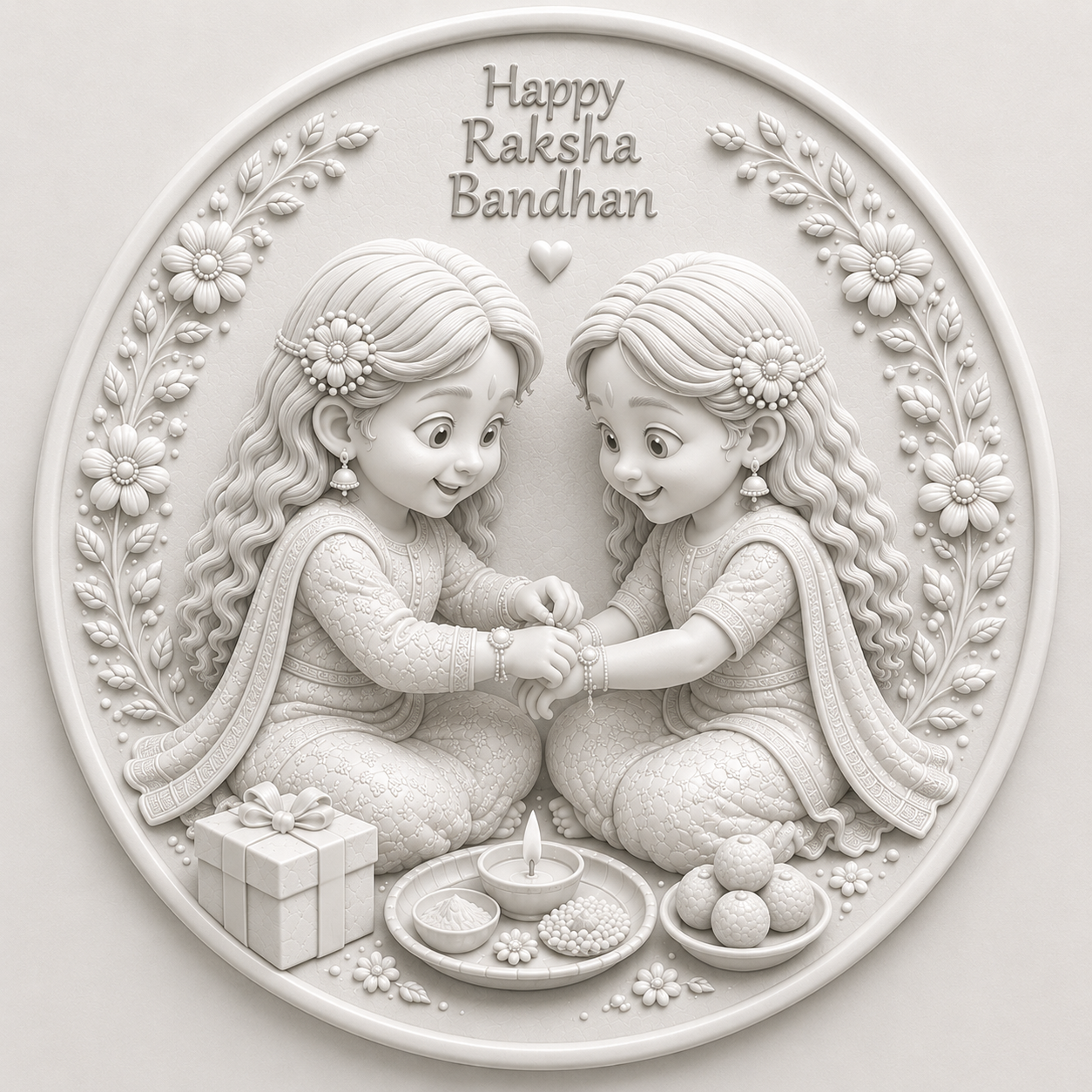 Sisterhood Blessings Raksha Bandhan Mold ADM042