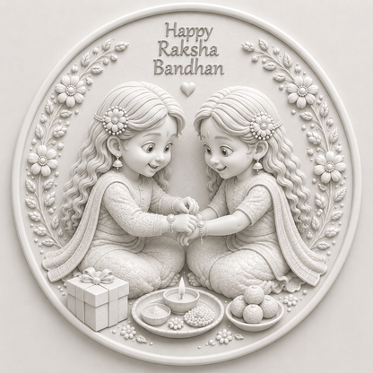 Sisterhood Blessings Raksha Bandhan Mold ADM042