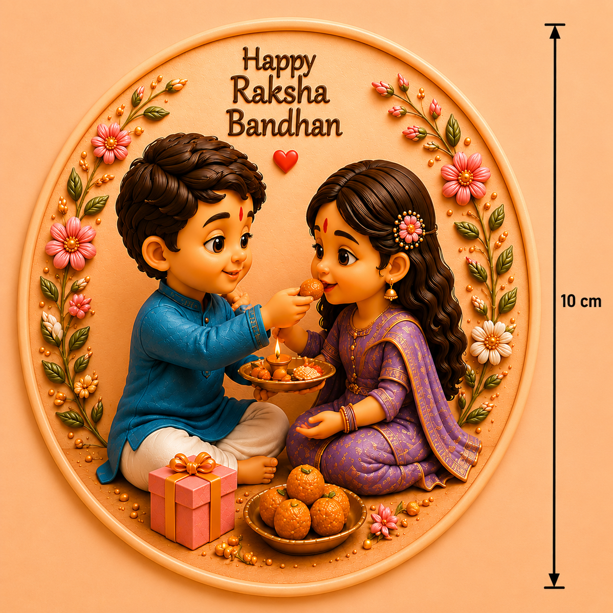 Sweet Sibling Moments Raksha Bandhan Mold ADM046