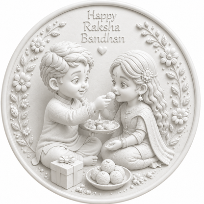 Sweet Sibling Moments Raksha Bandhan Mold ADM046