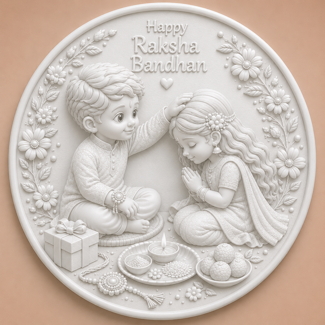 Brother's Blessings Raksha Bandhan Mold ADM048
