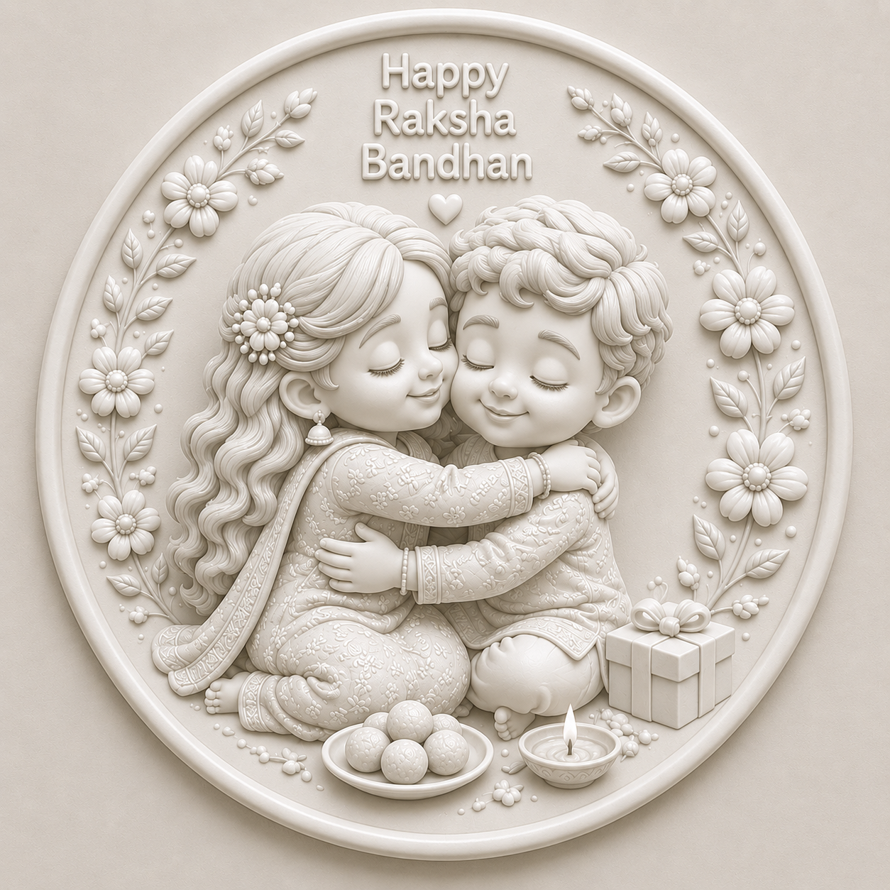 Hug of Happiness Rakhi Mold ADM051