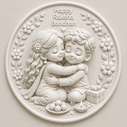 Hug of Happiness Rakhi Mold ADM051