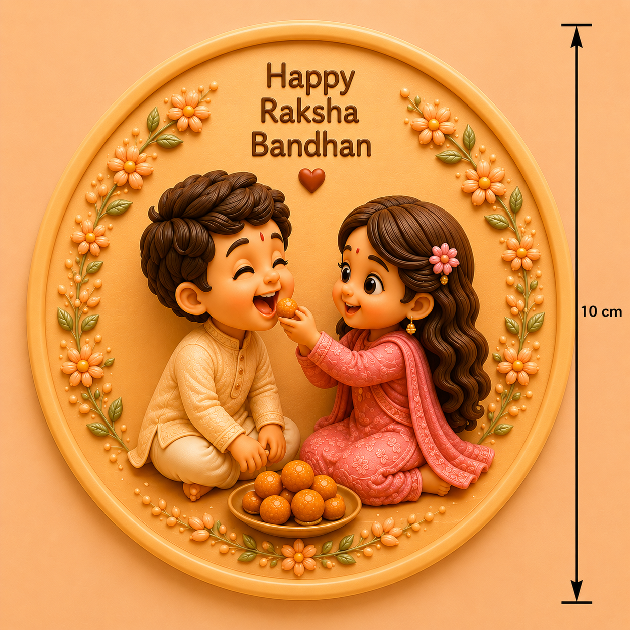 Ladoo Sharing Siblings Mold ADM055