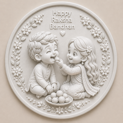 Ladoo Sharing Siblings Mold ADM055