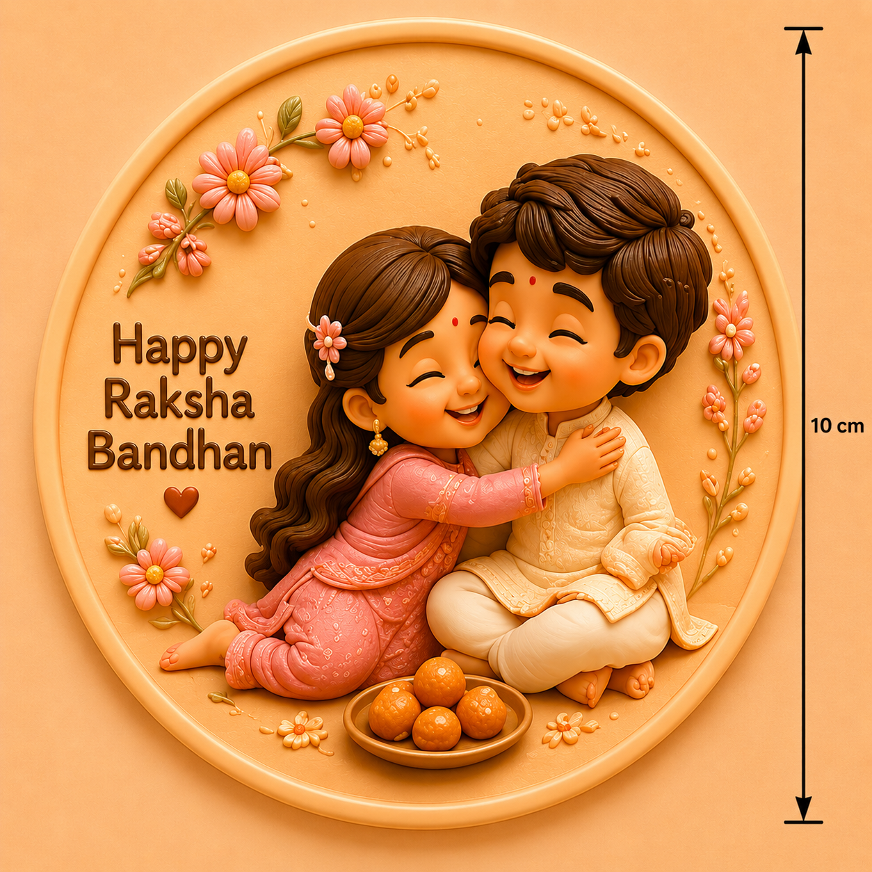 Sweet Sibling Embrace Mold ADM058