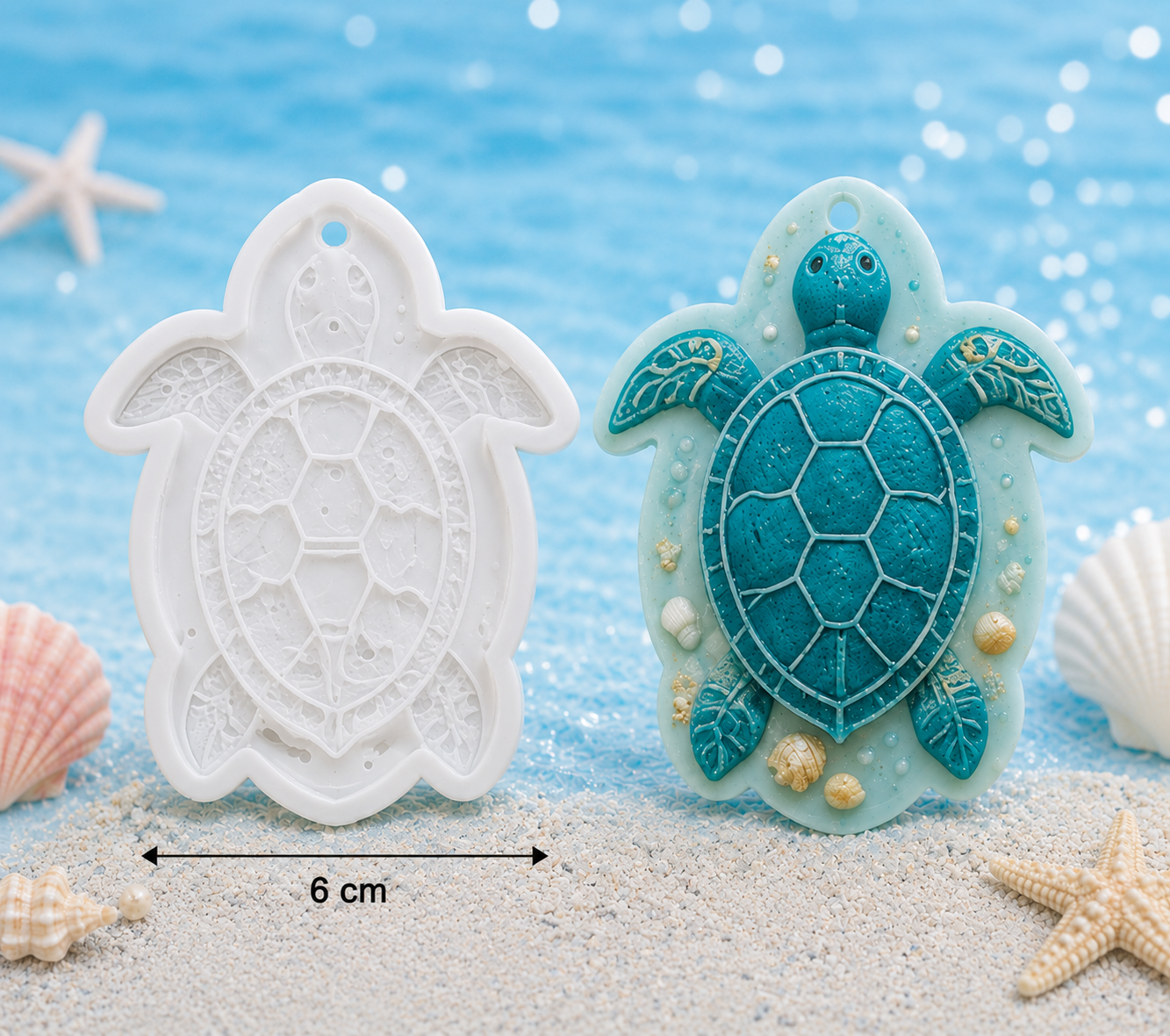 Ocean Treasure Turtle Wax Sachet Mold WM020