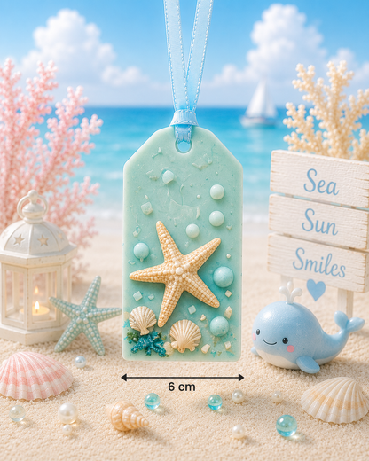 Ocean Starfish Hanging Wax Sachet Mold  WM028