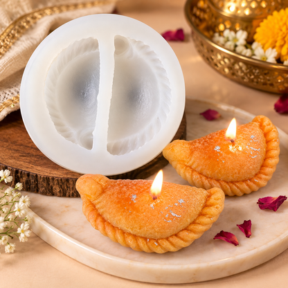 2 Cavity Gunjiya Candle Mold MB141