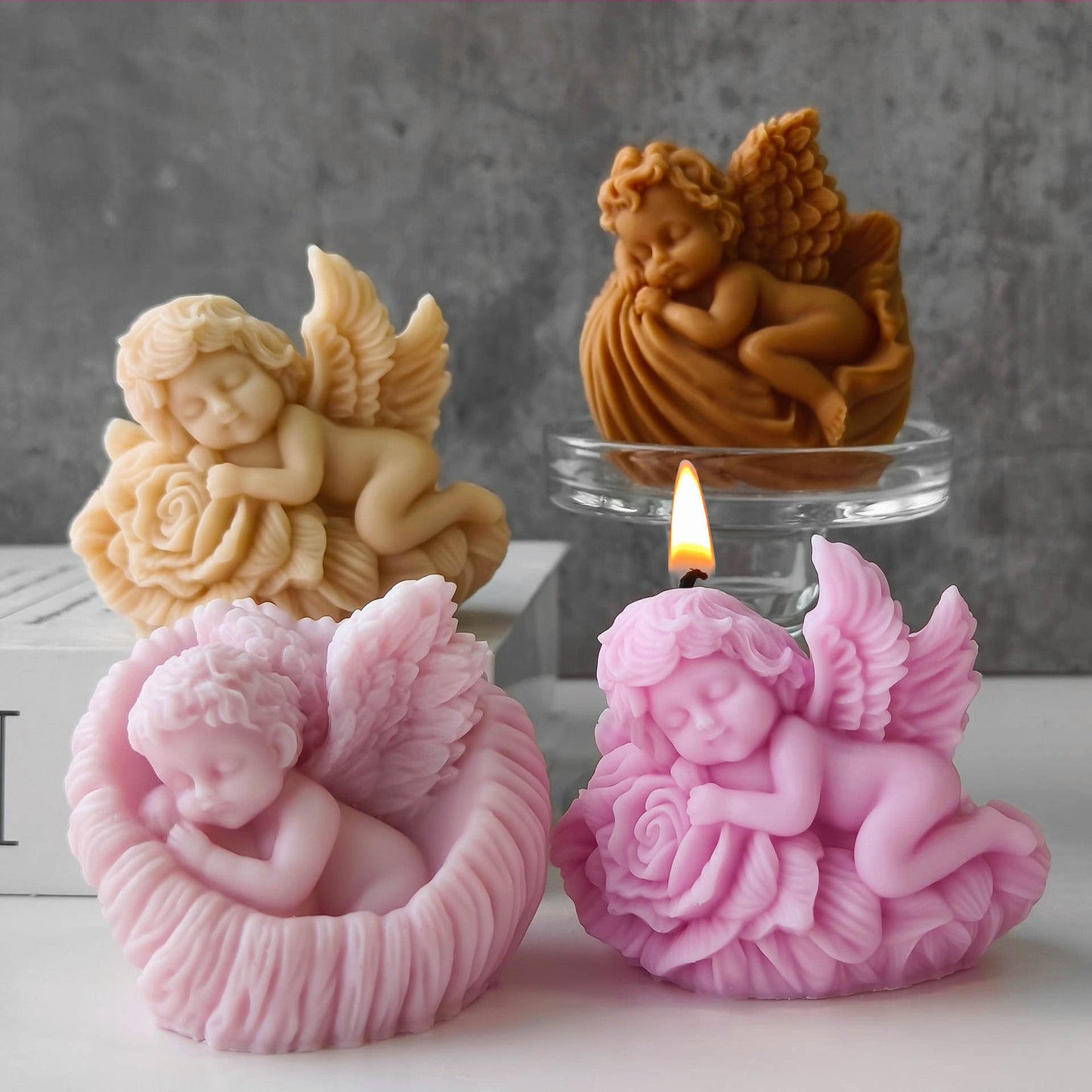 Angel Candle Mold III MB124
