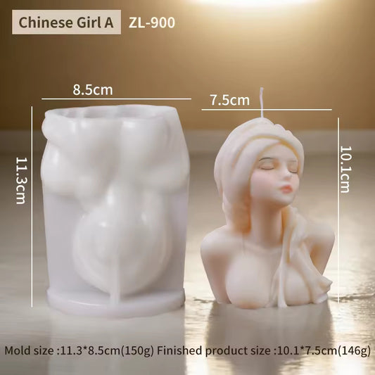 Fashion Girl Candle Mold III MB094