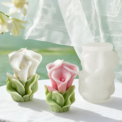 Floral Lily Candle Mold MB141