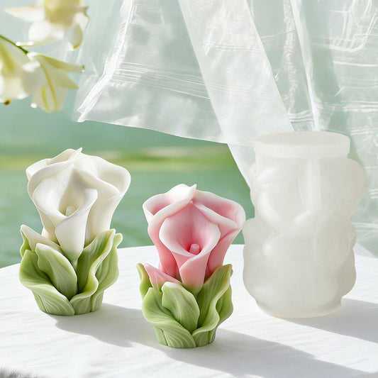 Floral Lily Candle Mold MB141