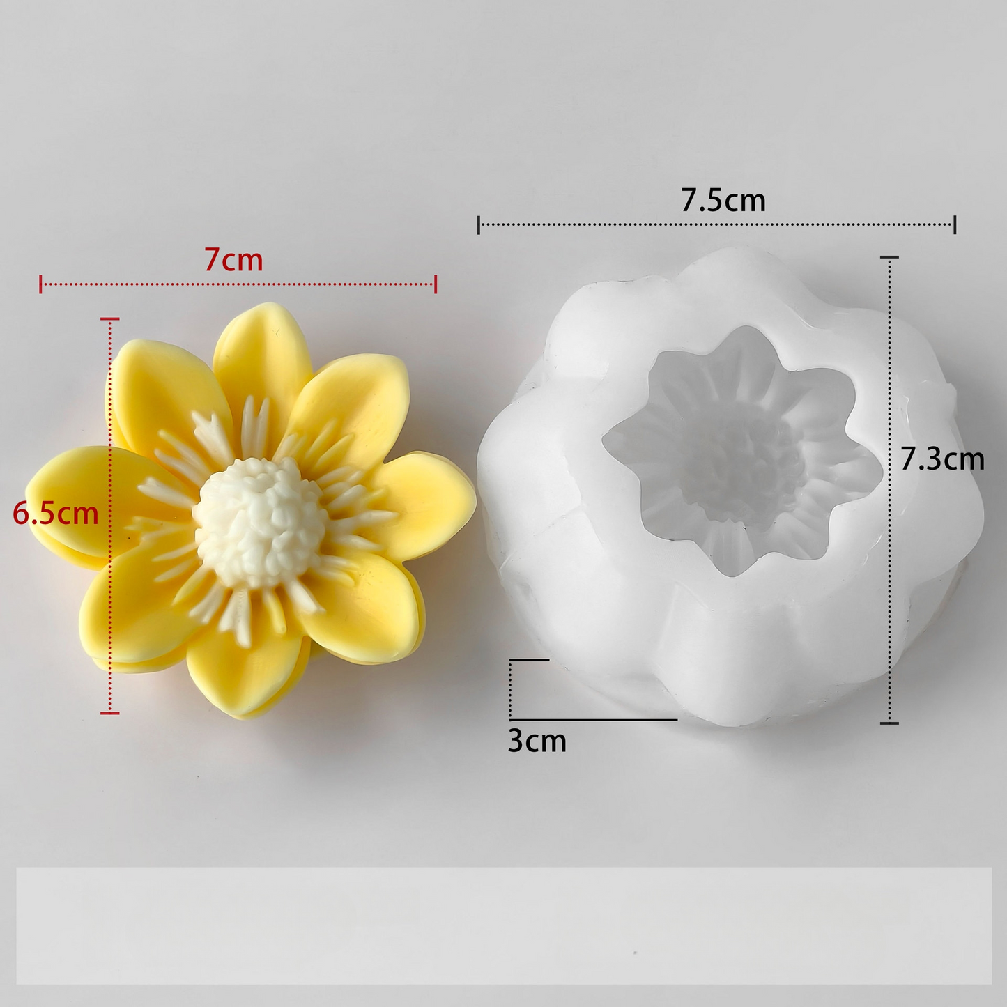Floral Candle Mold MB138