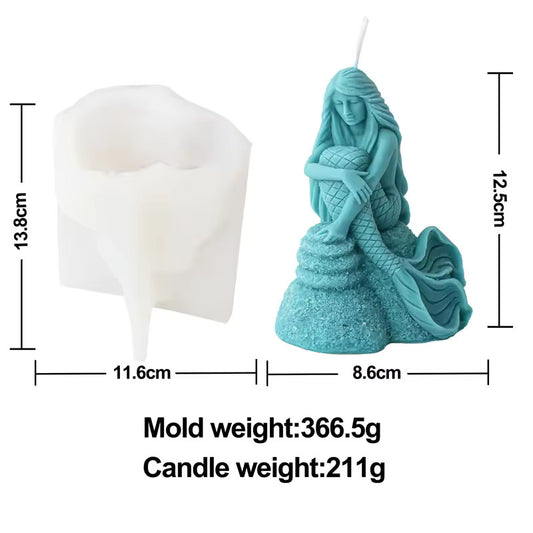 Mermaid Candle Mold I MB098