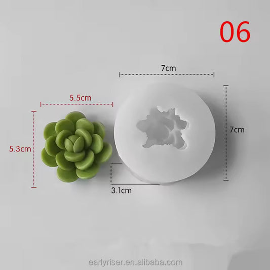 Botanical Bloom Candle Mold MB136