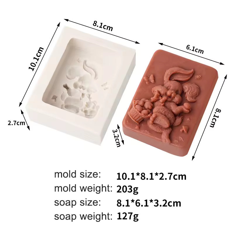 Rabbit Soap Mold SPM009