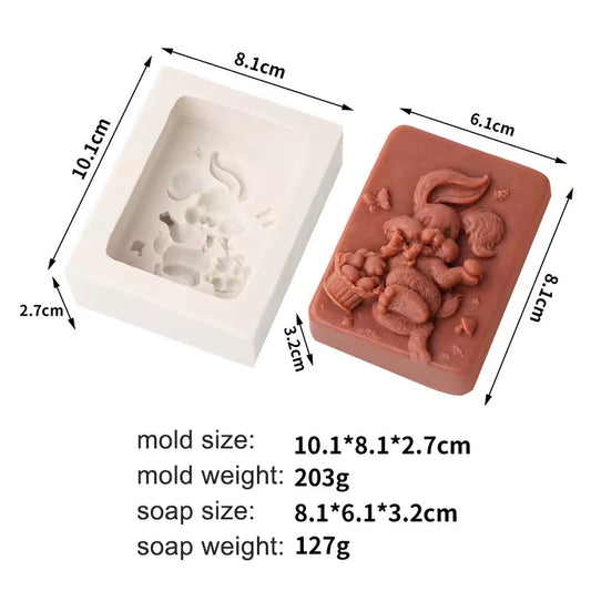 Rabbit Soap Mold SPM009
