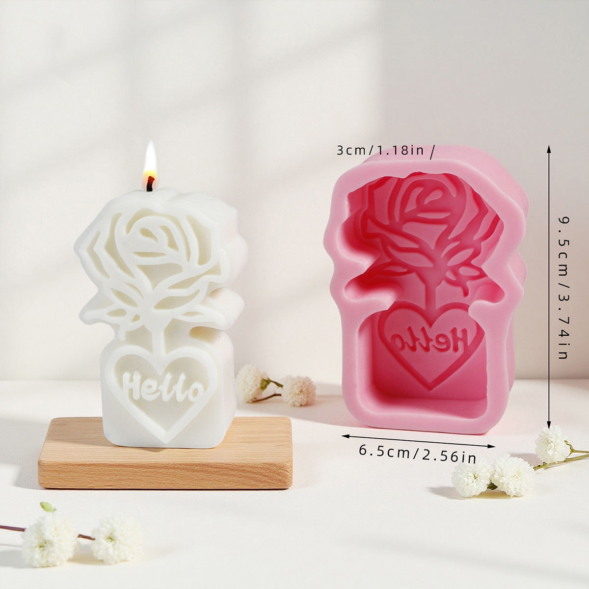Rose Hello Mold MB152
