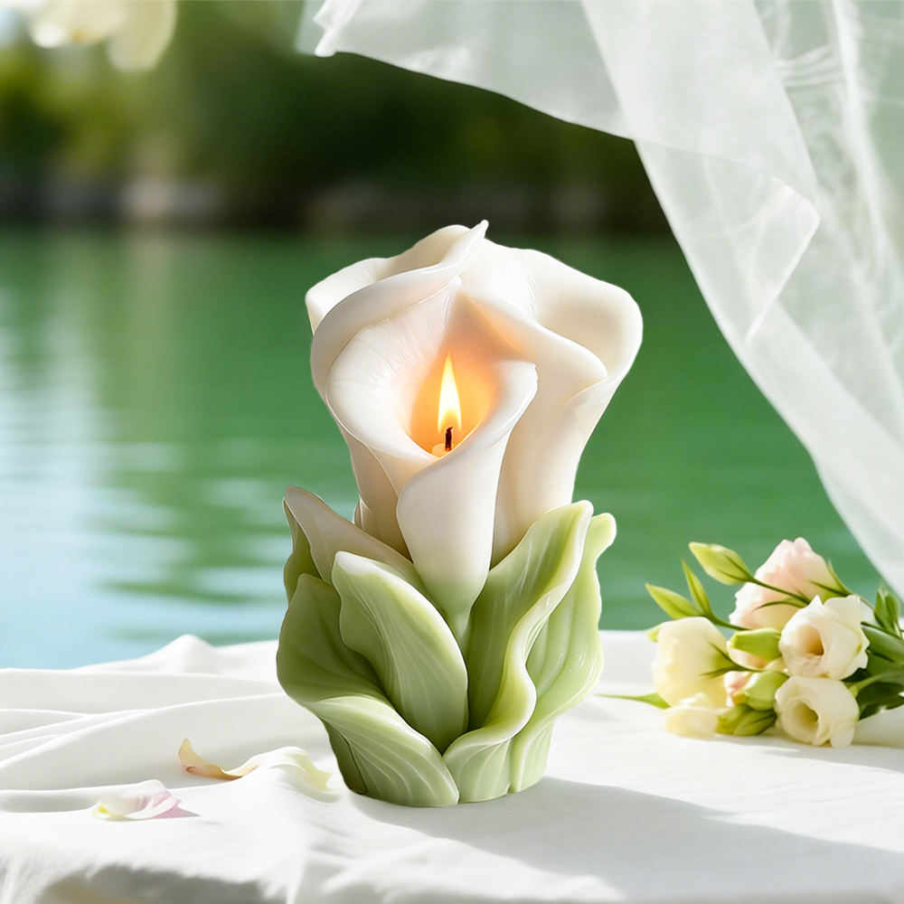 Floral Lily Candle Mold MB141