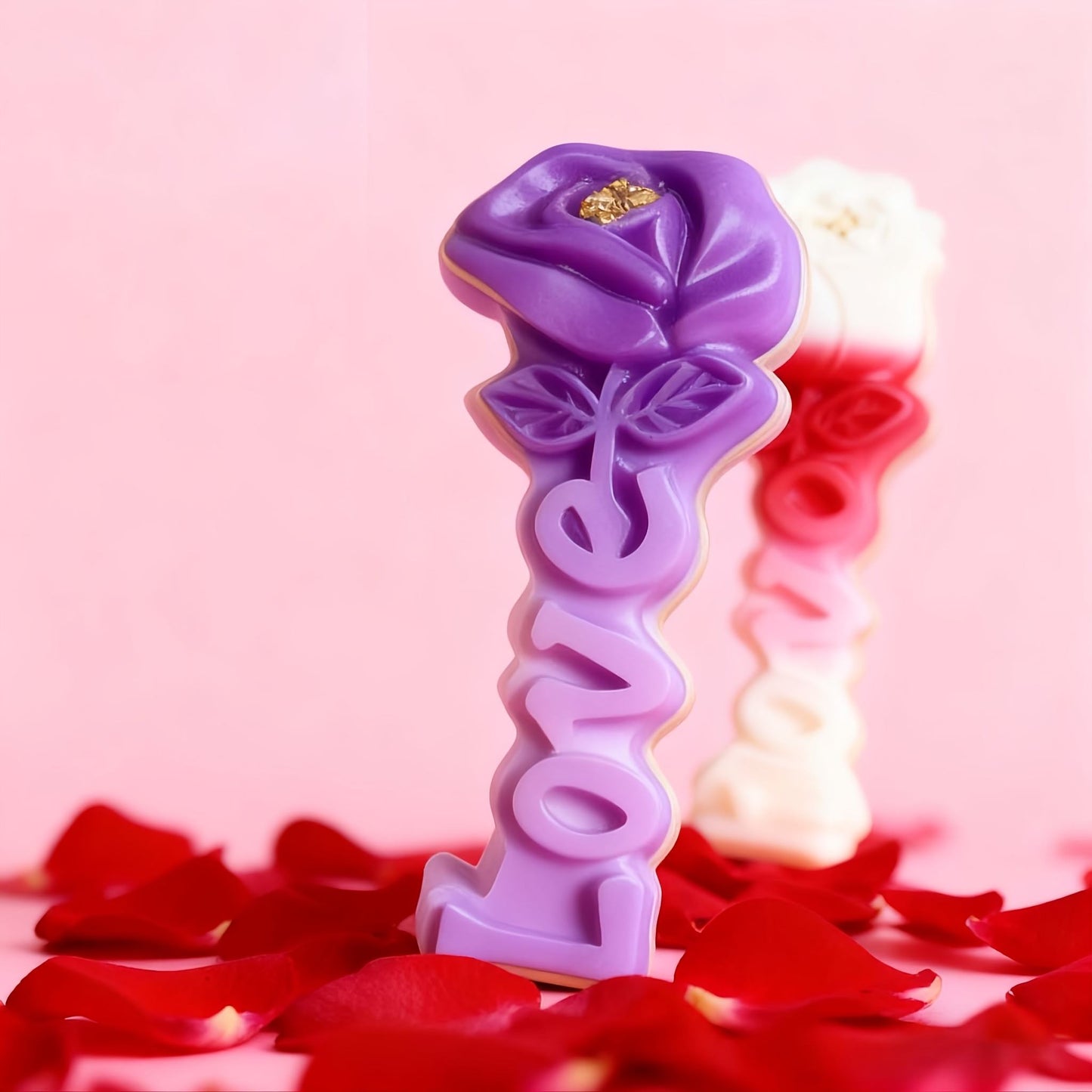 Love With Rose Candle Molud  MB117