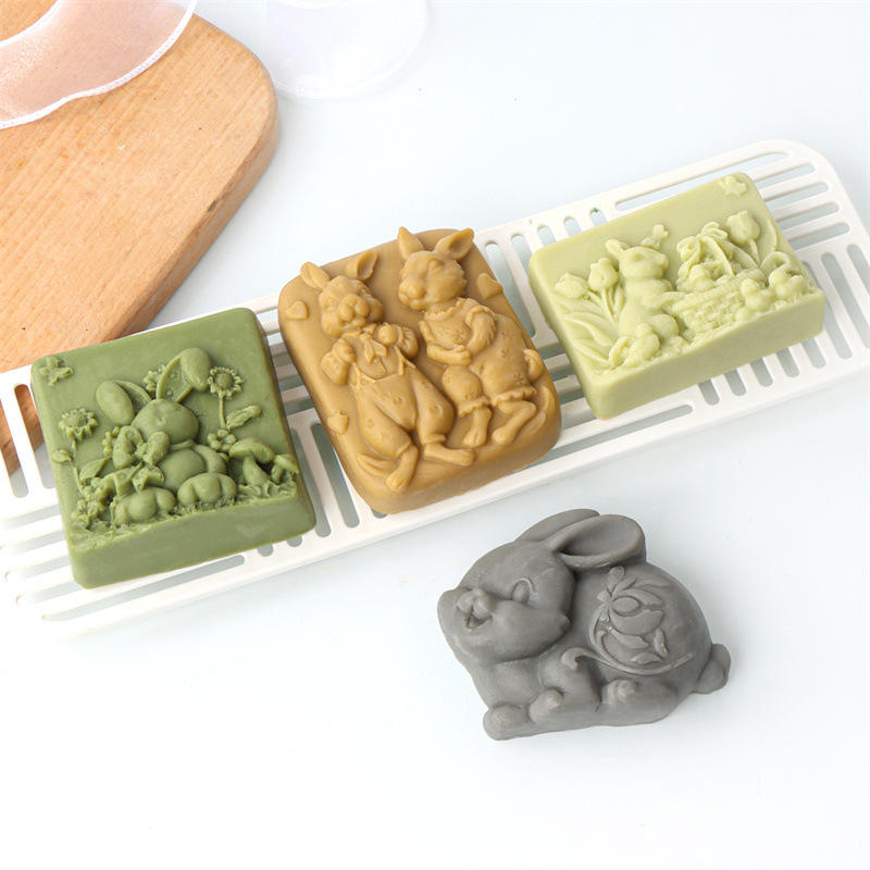 Rabbit Garden Soap Mold SPM007