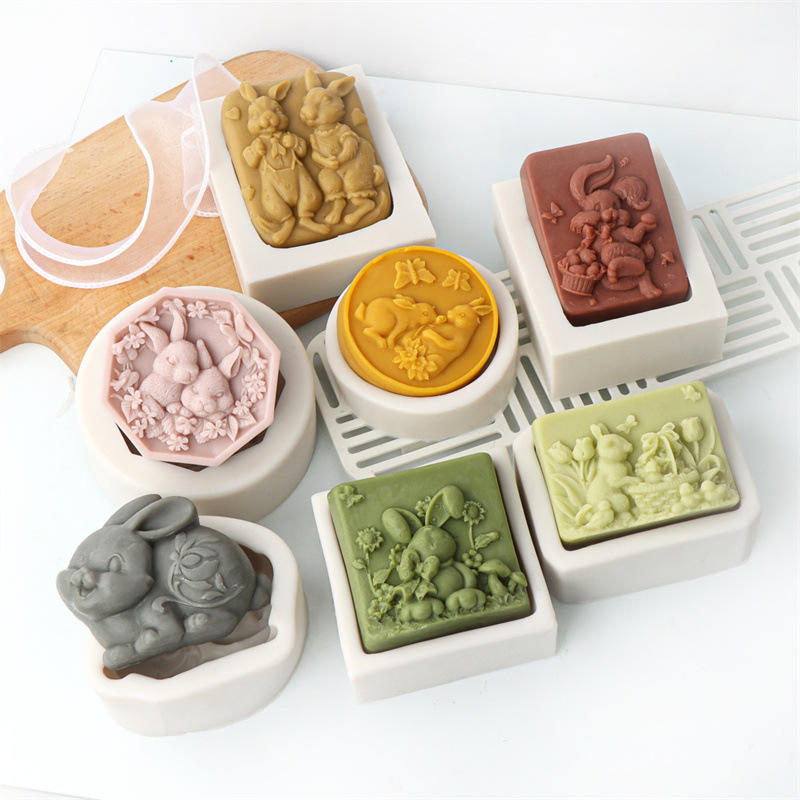 Rabbit Garden Soap Mold SPM007