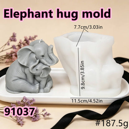 Elephant With Baby Mold MB144