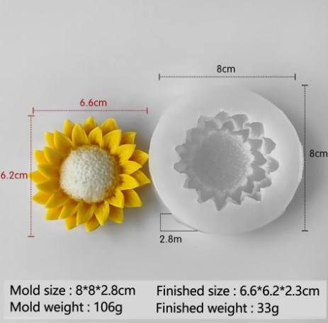 Sunflower Silicon Mold MB199