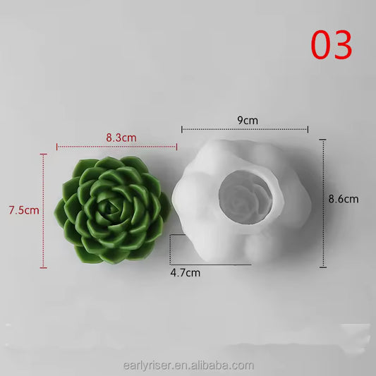 Succulent Flower Mold MB131