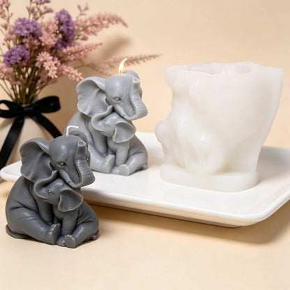 Elephant With Baby Mold MB144