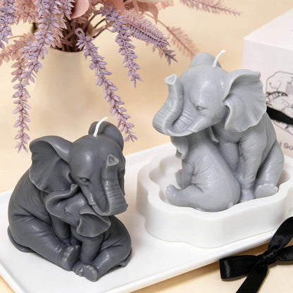 Elephant With Baby Mold MB144