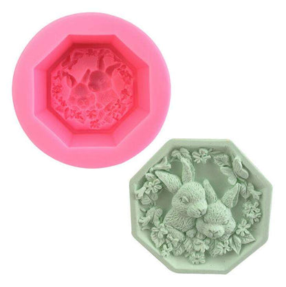 Cute Bunny Soap Mold SPM026