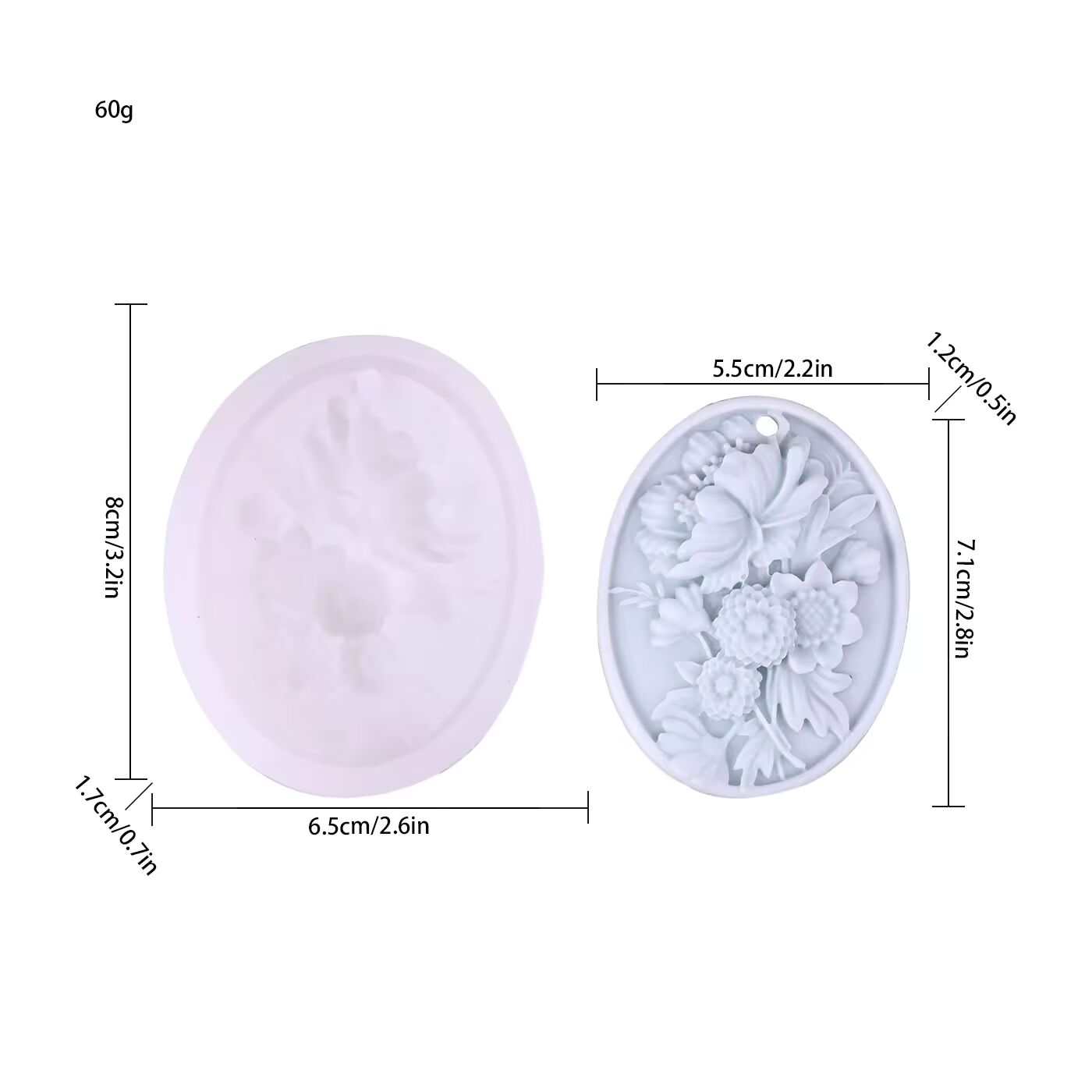Flower Plaster Mold Wax Sachet WM008
