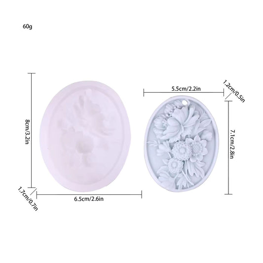 Flower Plaster Mold Wax Sachet WM008